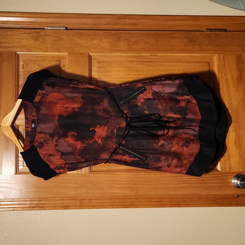Red and Black dress